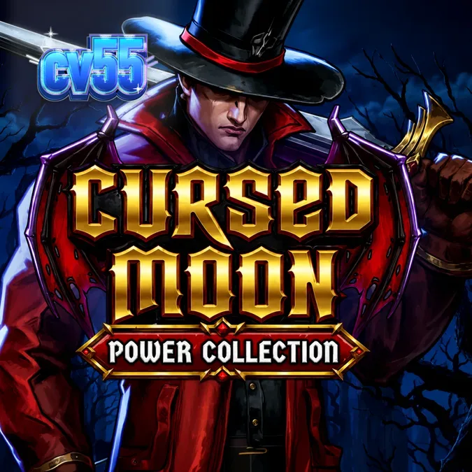 บรรยากาศธีมล่าปีศาจสไตล์โกธิคในเกมสล็อต Cursed Moon Power Collection